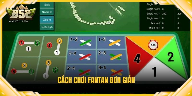 Cách chơi Fantan đơn giản