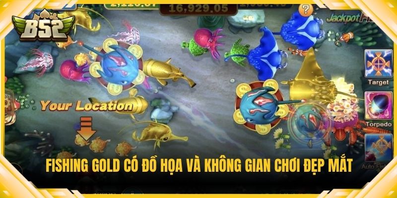 Fishing Gold có đồ họa và không gian chơi đẹp mắt