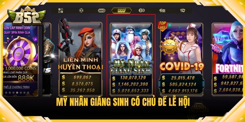 Mỹ nhân Giáng sinh có chủ đề lễ hội